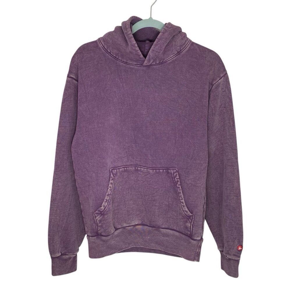American Giant Vintage Pullover Unisex XS Italian Plum Mineral Wash Hoodie NWT - Picture 6 of 11